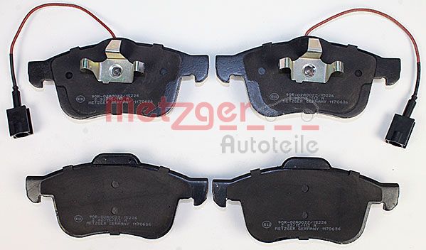 METZGER 1170636 Bremsbelagsatz, Scheibenbremse